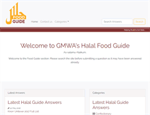 Tablet Screenshot of foodguide.org.uk